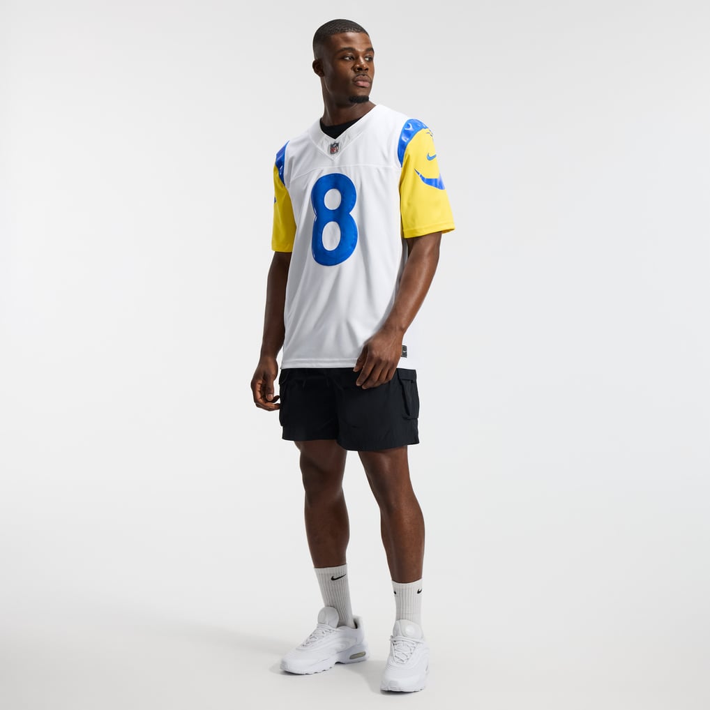 Men's Los Angeles Rams Jared Verse White Vapor F.U.S.E. Stitched Limited Jersey