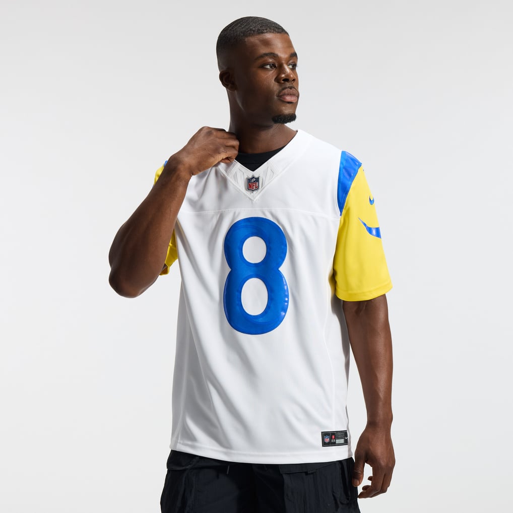 Men's Los Angeles Rams Jared Verse White Vapor F.U.S.E. Stitched Limited Jersey