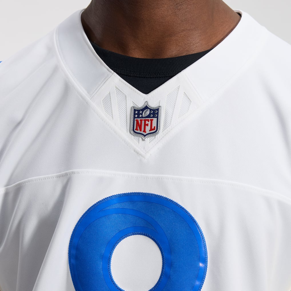 Men's Los Angeles Rams Jared Verse White Vapor F.U.S.E. Stitched Limited Jersey