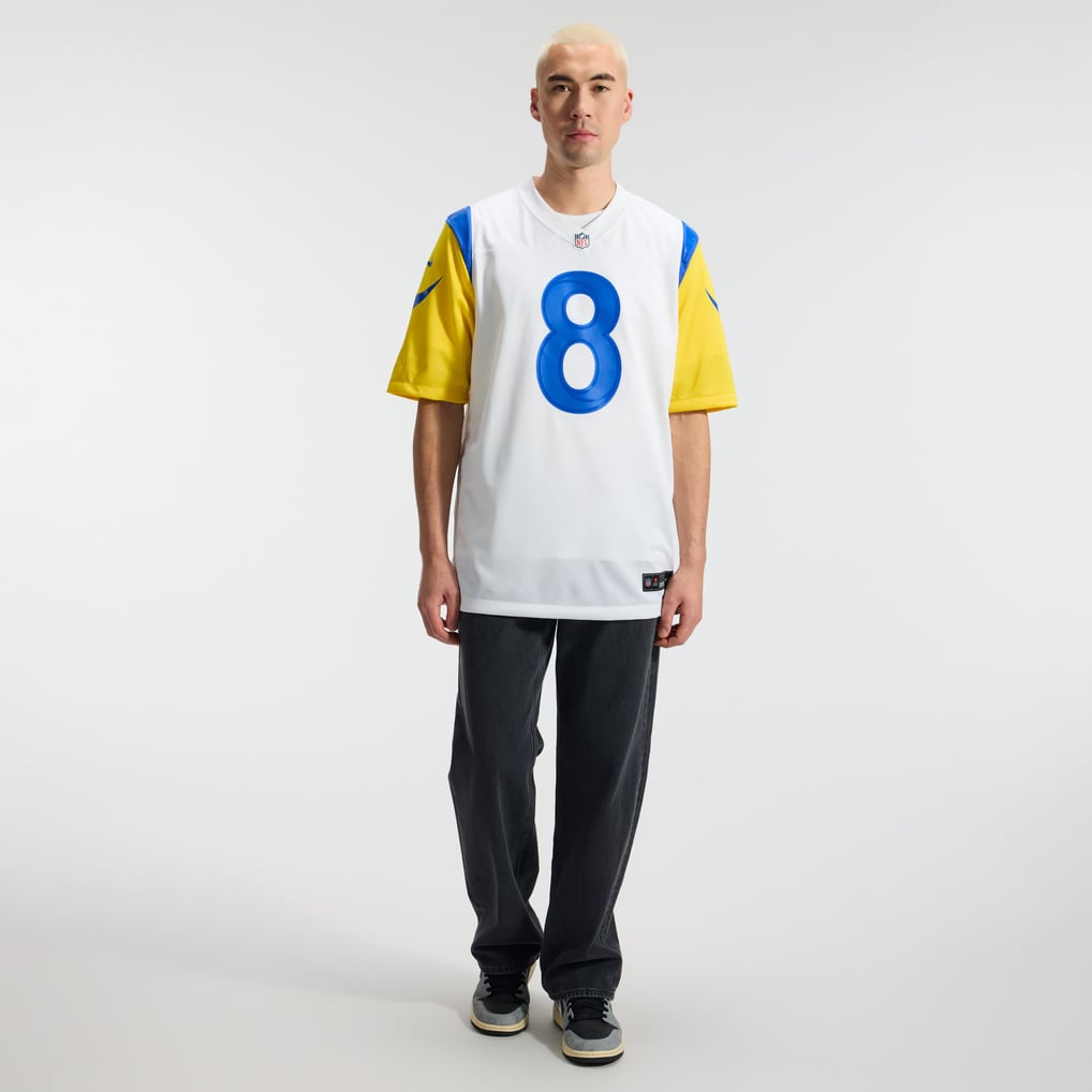 Men's Los Angeles Rams Jared Verse White Game Player Jersey