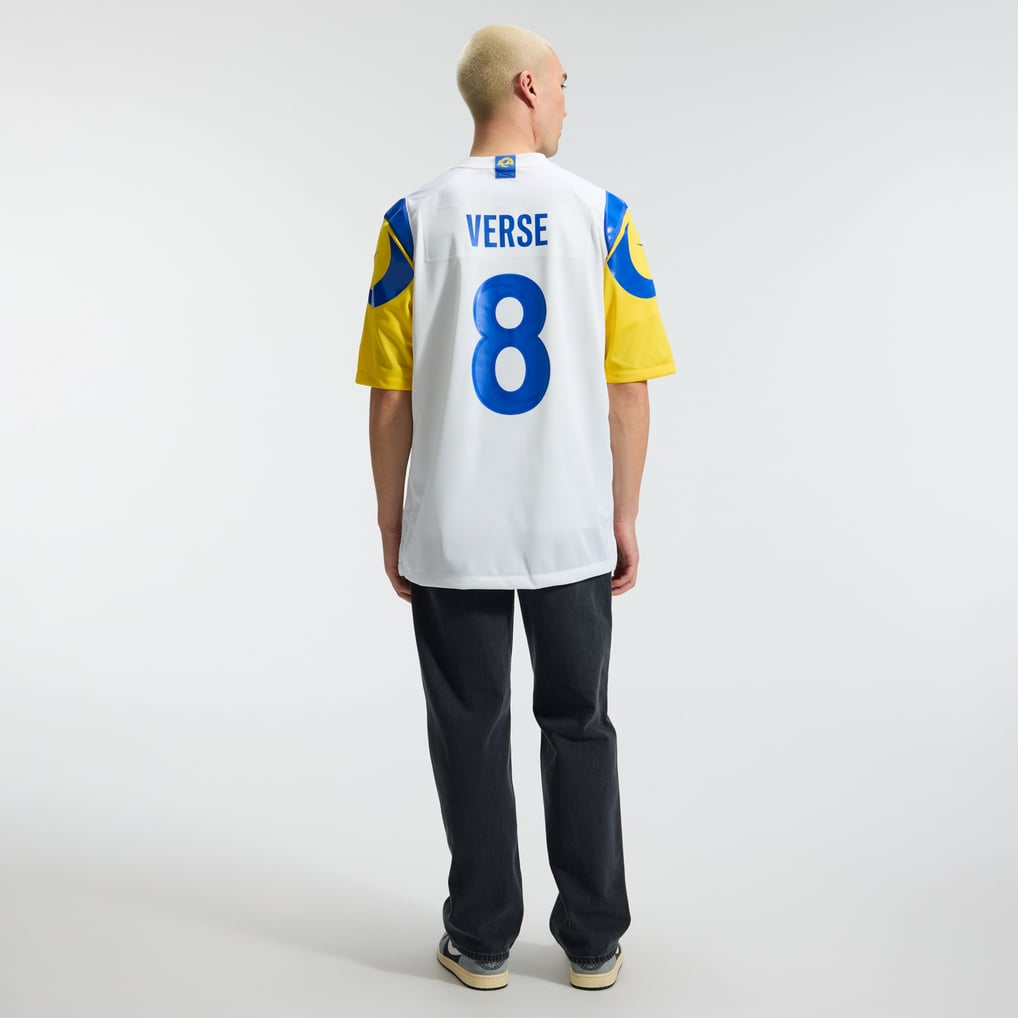 Men's Los Angeles Rams Jared Verse White Game Player Jersey