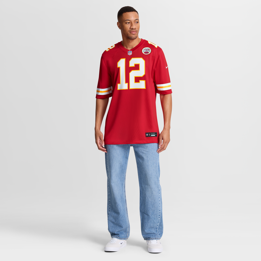 Men's Kansas City Chiefs Jared Wiley Red Game Jersey