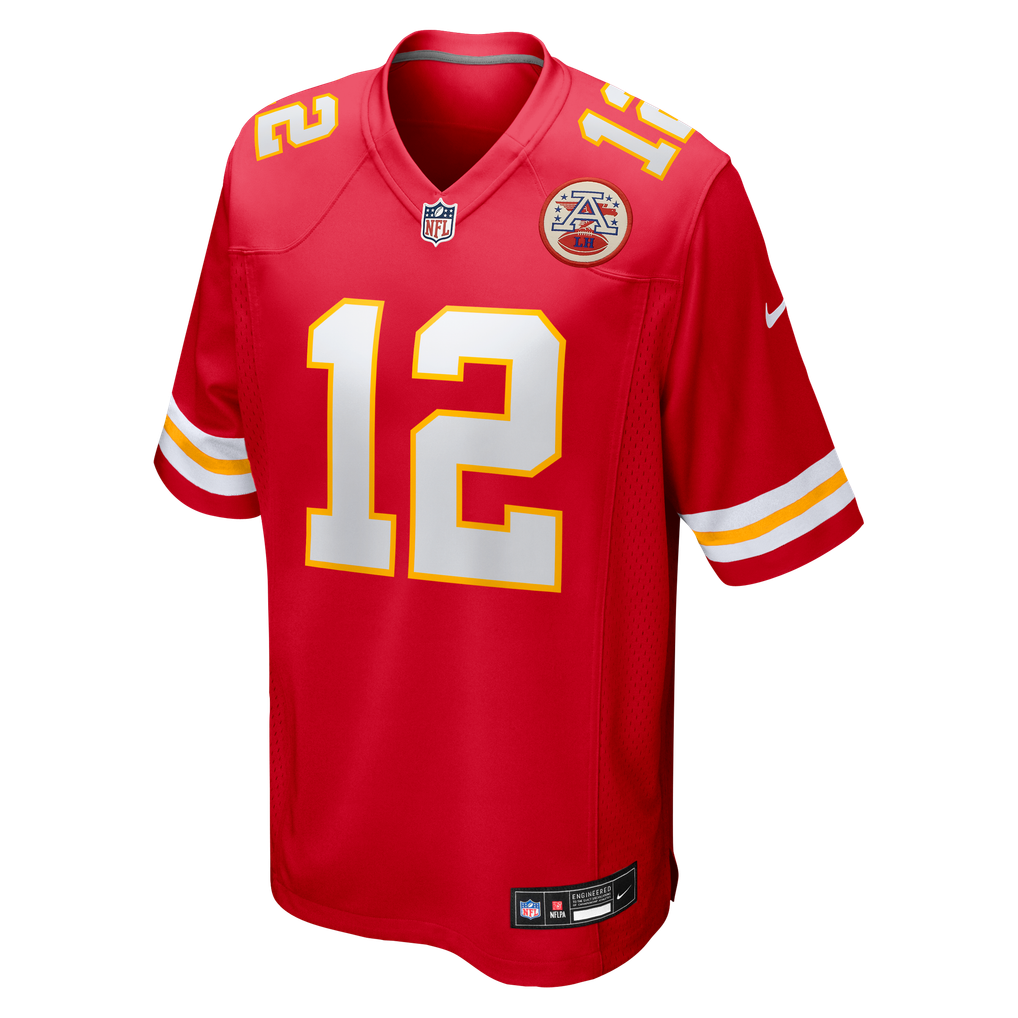 Men's Kansas City Chiefs Jared Wiley Red Game Jersey