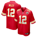 Men's Kansas City Chiefs Jared Wiley Red Game Jersey