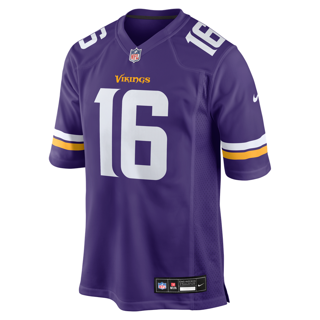 Men's Minnesota Vikings Jaren Hall Purple Game Jersey