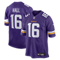 Men's Minnesota Vikings Jaren Hall Purple Game Jersey
