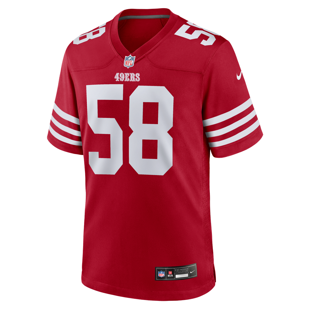 Men's San Francisco 49ers Jarrett Patterson Scarlet Team Game Jersey