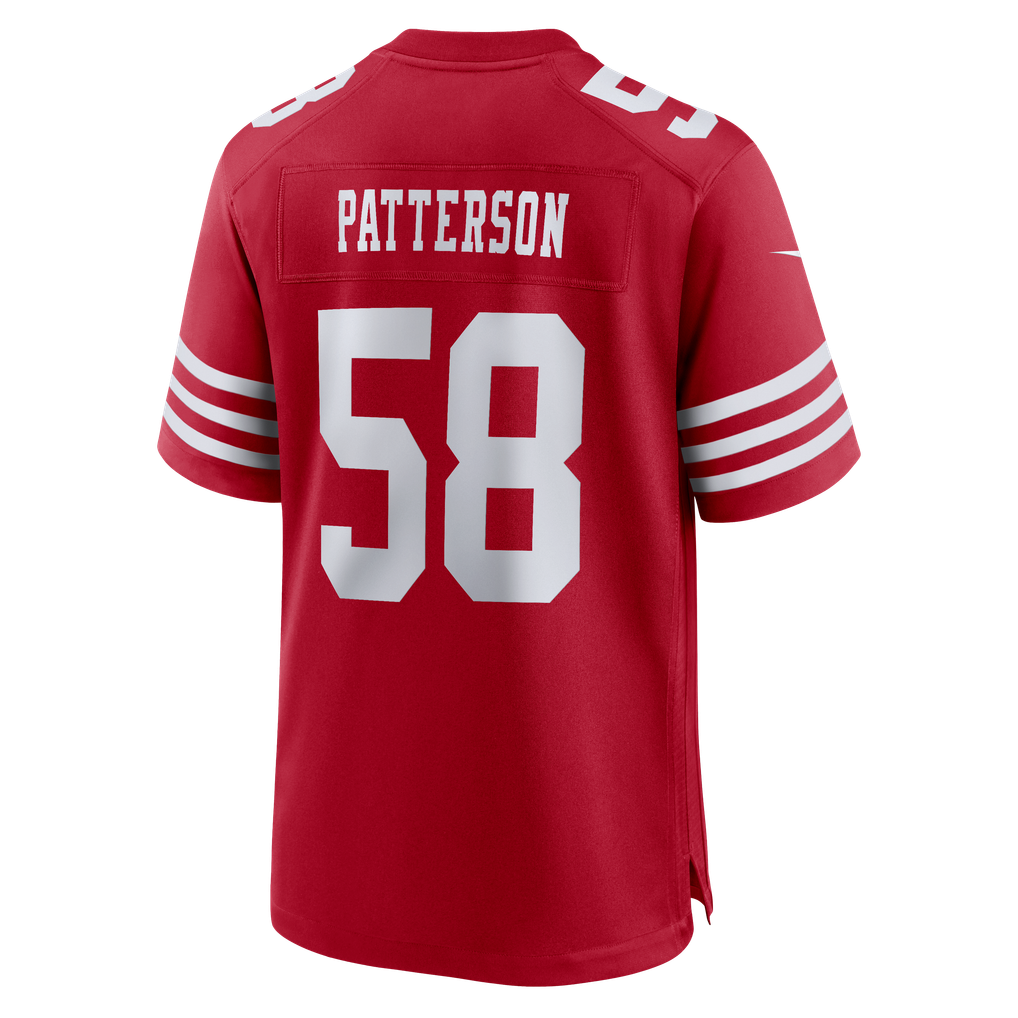 Men's San Francisco 49ers Jarrett Patterson Scarlet Team Game Jersey