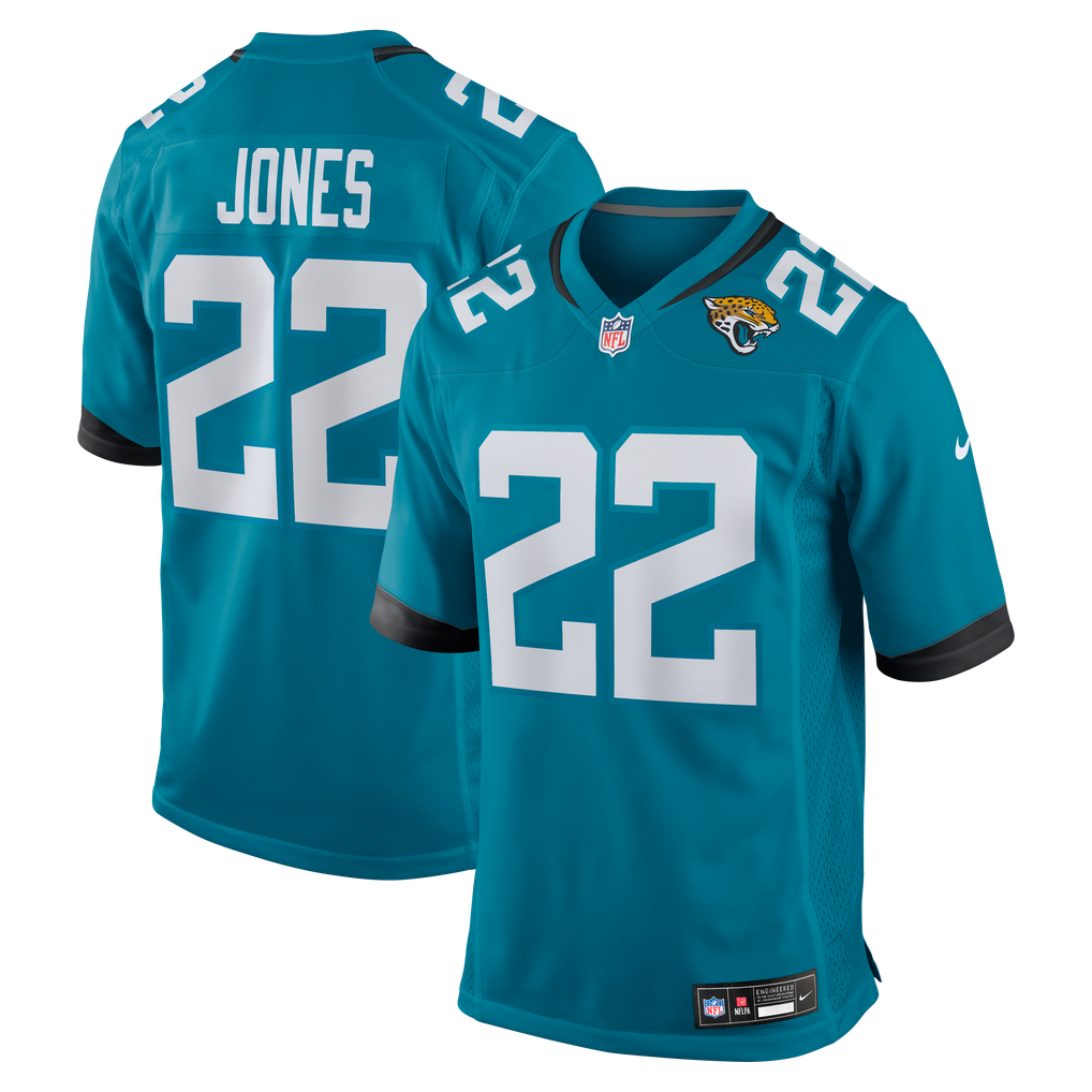Men's Jacksonville Jaguars Jarrian Jones Teal Team Game Jersey