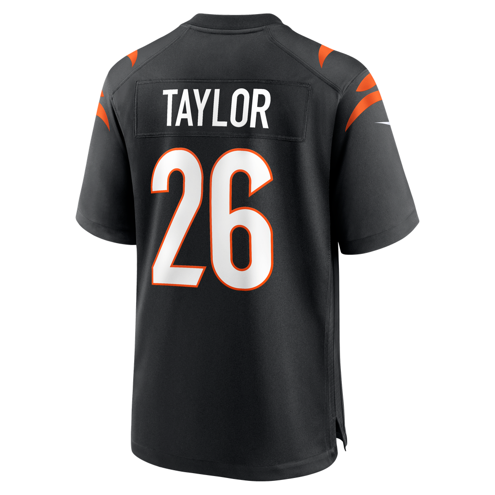 Men's Cincinnati Bengals Ja'Sir Taylor Black Team Game Jersey