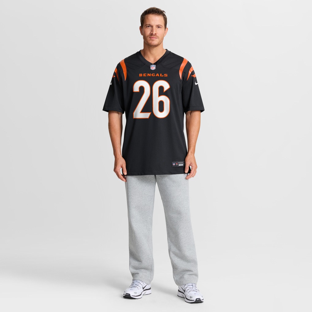 Men's Cincinnati Bengals Ja'Sir Taylor Black Team Game Jersey
