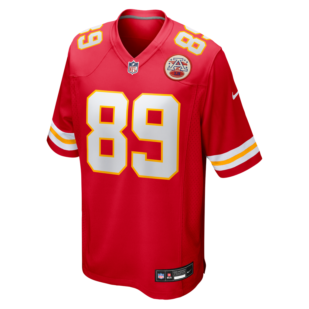 Men's Kansas City Chiefs Jason Brownlee Red Team Game Jersey