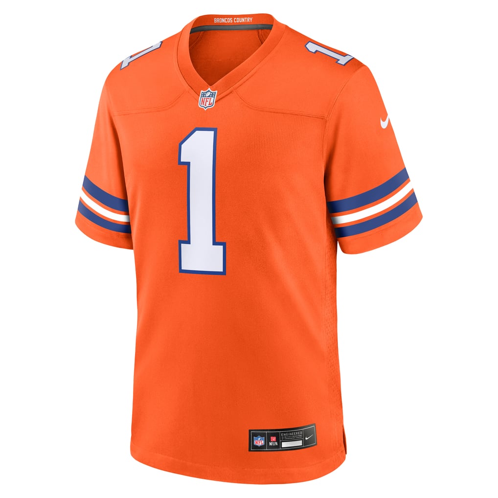 Men's Denver Broncos Jason Elam Orange Retired Player Alternate Game Jersey
