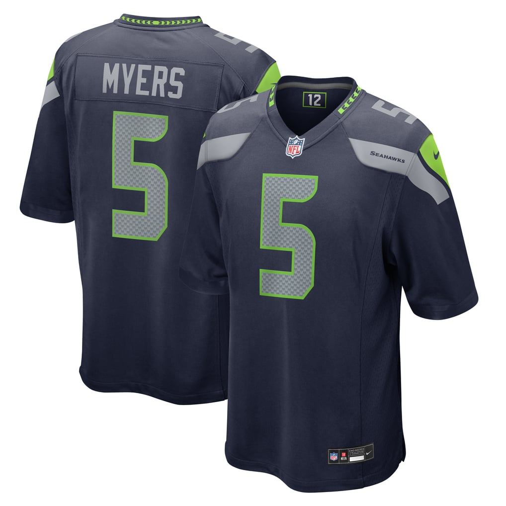 Men's Seattle Seahawks Jason Myers College Navy Game Jersey
