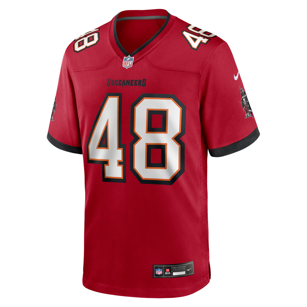 Men's Tampa Bay Buccaneers Javin Wright Red Team Game Jersey