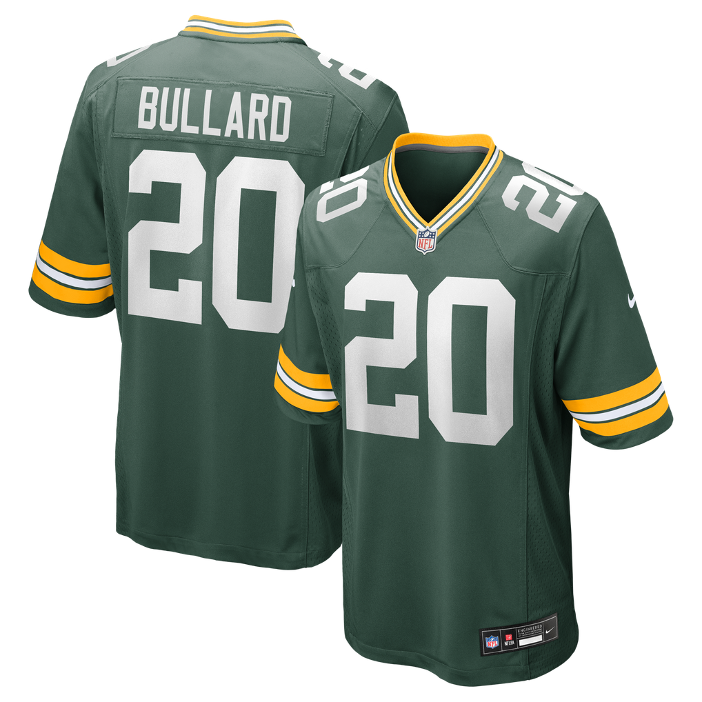 Men's Green Bay Packers Javon Bullard Green Game Jersey