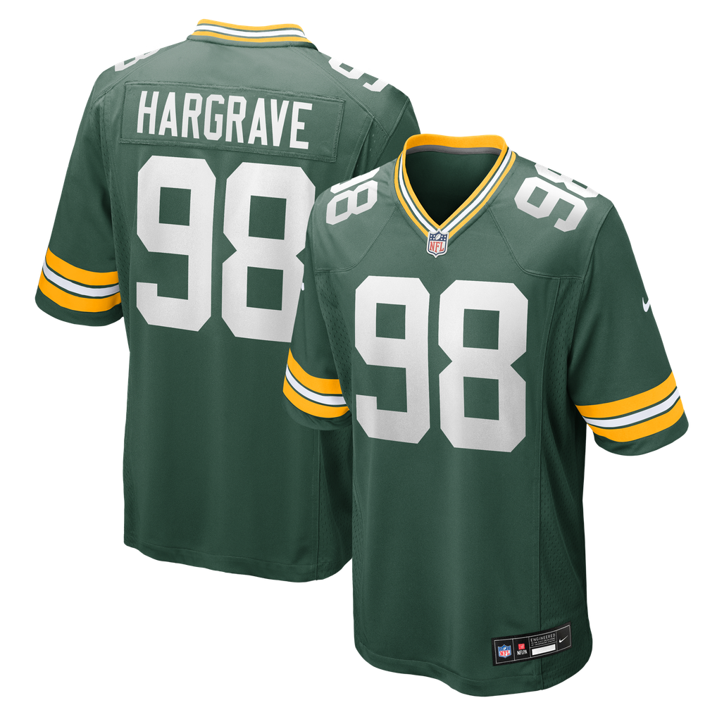 Men's Green Bay Packers Javon Hargrave Green Team Game Jersey