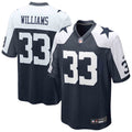 Men's Dallas Cowboys Javonte Williams Navy Alternate Game Jersey