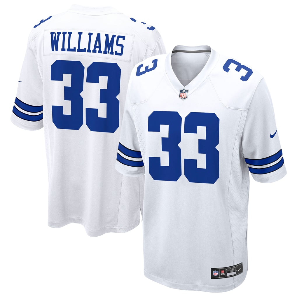 Men's Dallas Cowboys Javonte Williams White Game Jersey