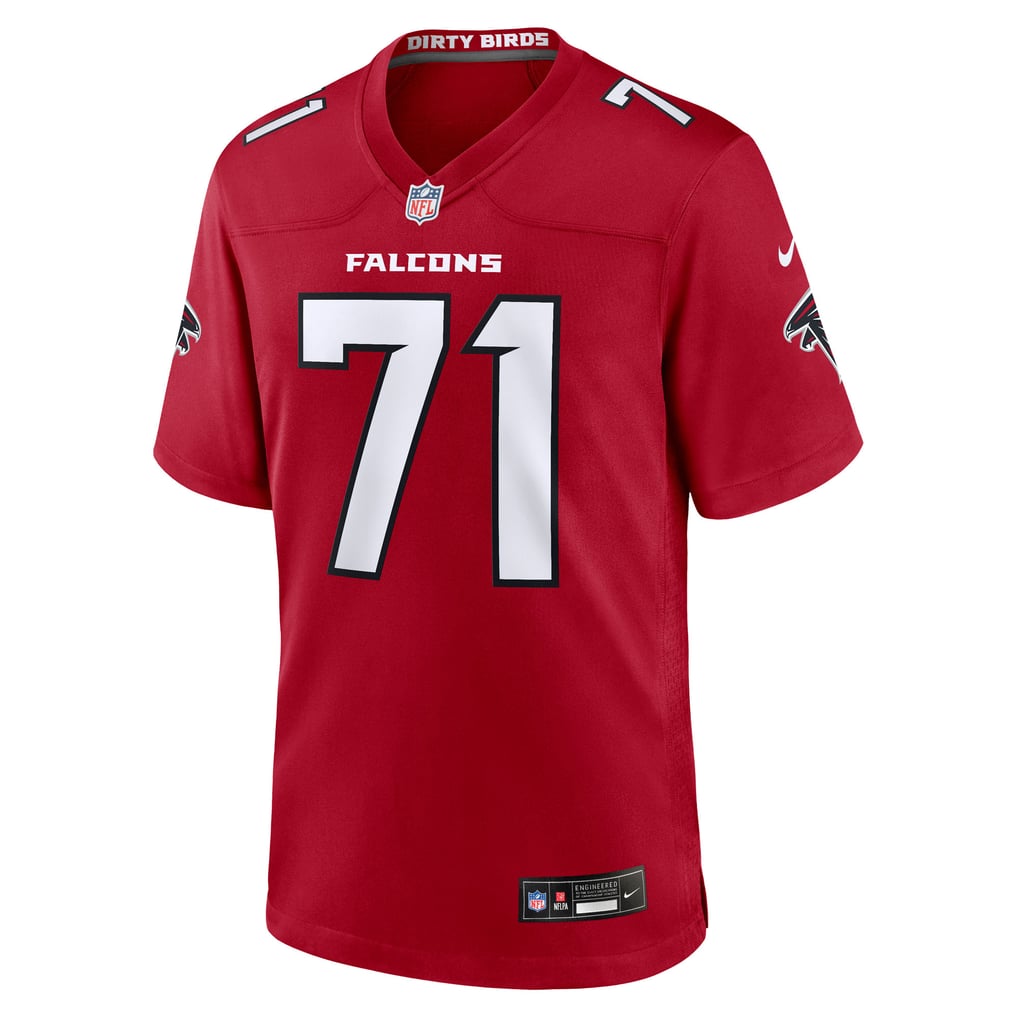 Men's Atlanta Falcons Jawaan Taylor Red Team Game Jersey