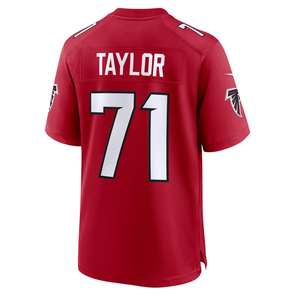 Men's Atlanta Falcons Jawaan Taylor Red Team Game Jersey