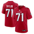 Men's Atlanta Falcons Jawaan Taylor Red Team Game Jersey