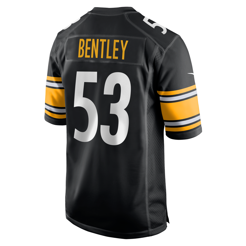 Men's Pittsburgh Steelers JaWhaun Bentley Black Team Game Jersey