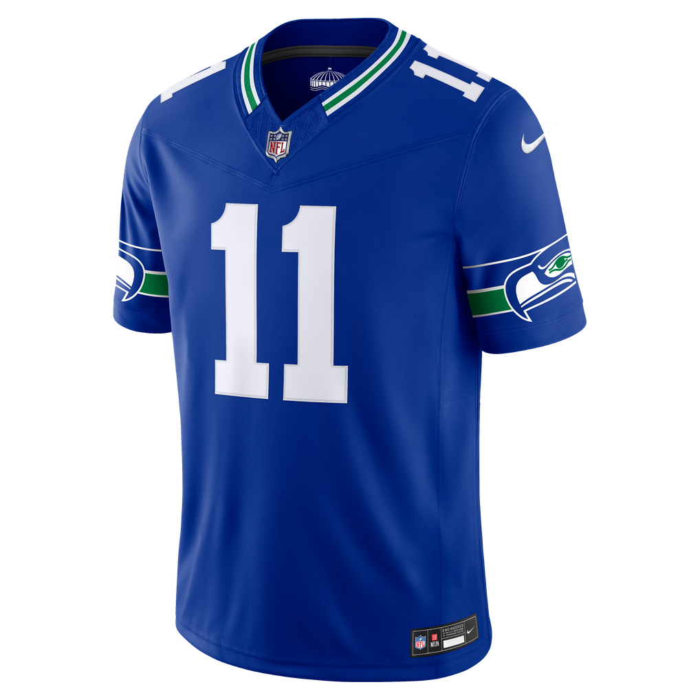 Men's Seattle Seahawks Jaxon Smith-Njigba Royal Alternate Vapor F.U.S.E. Stitched Limited Jersey