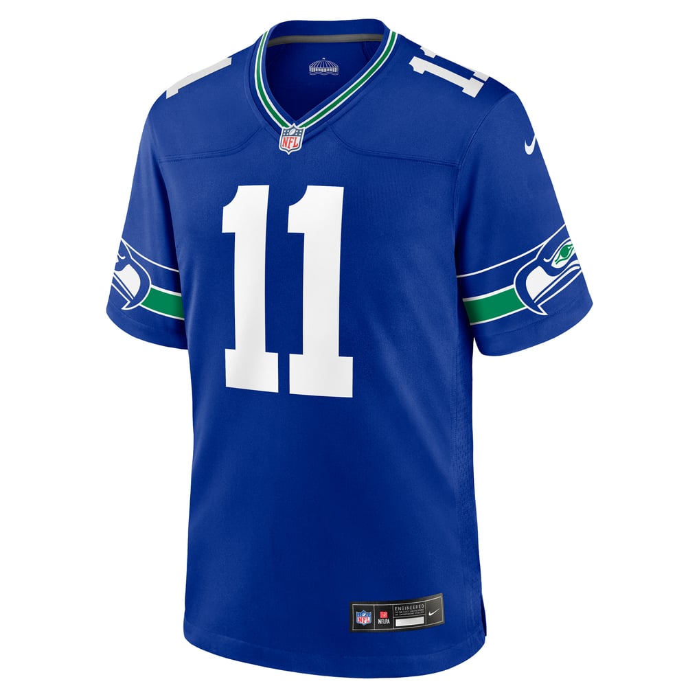 Men's Seattle Seahawks Jaxon Smith-Njigba Royal Throwback Player Game Jersey
