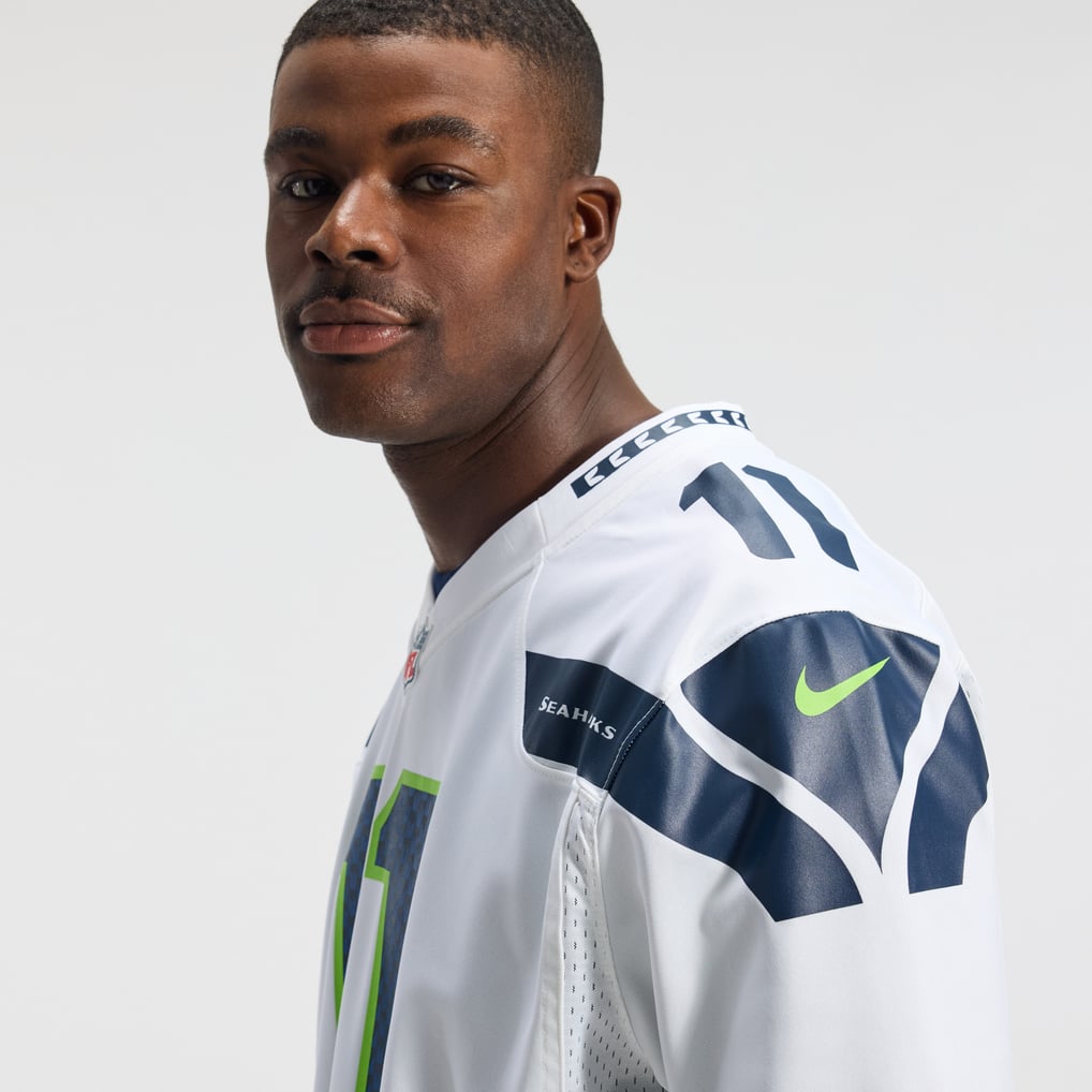 Men's Seattle Seahawks Jaxon Smith-Njigba White Game Jersey