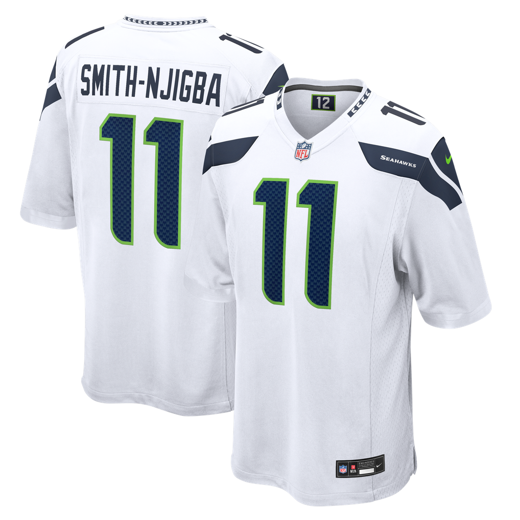 Men's Seattle Seahawks Jaxon Smith-Njigba White Game Jersey