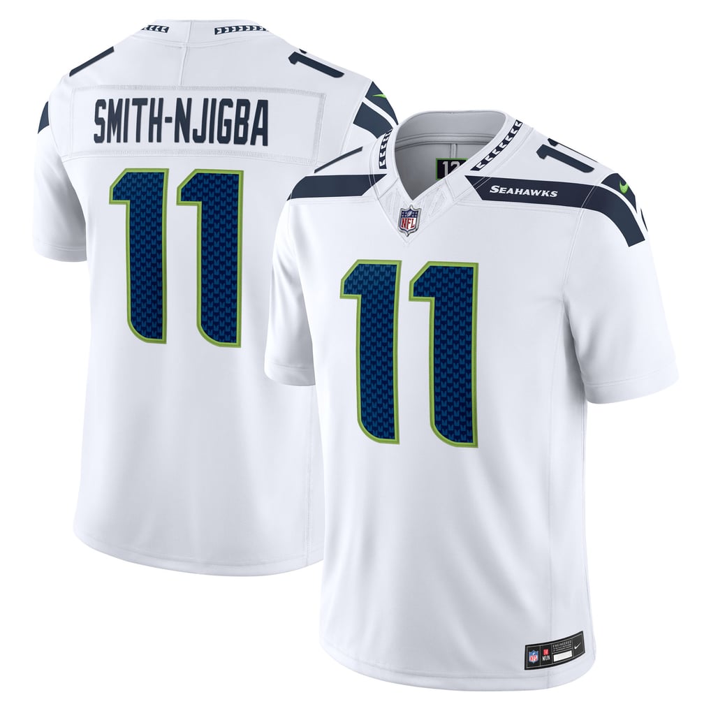 Men's Seattle Seahawks Jaxon Smith-Njigba White Vapor F.U.S.E. Stitched Limited Jersey