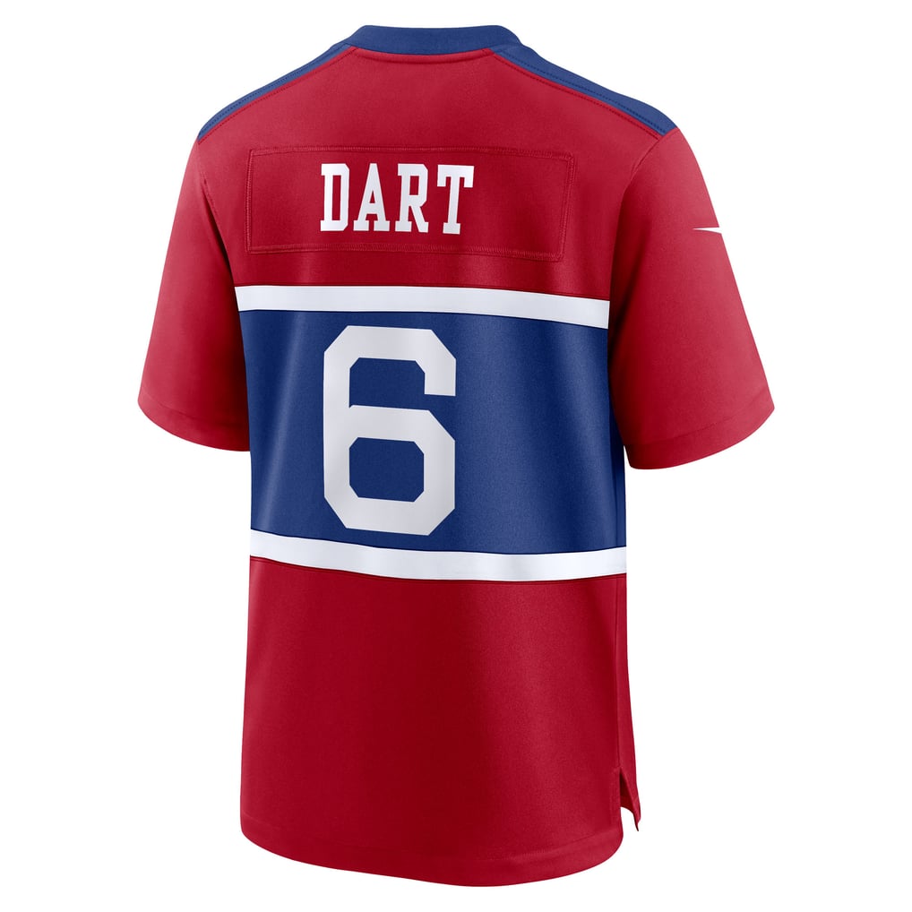 Men's New York Giants Jaxson Dart Red Alternate Century Red Game Jersey