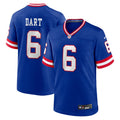 Men's New York Giants Jaxson Dart Royal Alternate 2 Classic Game Jersey