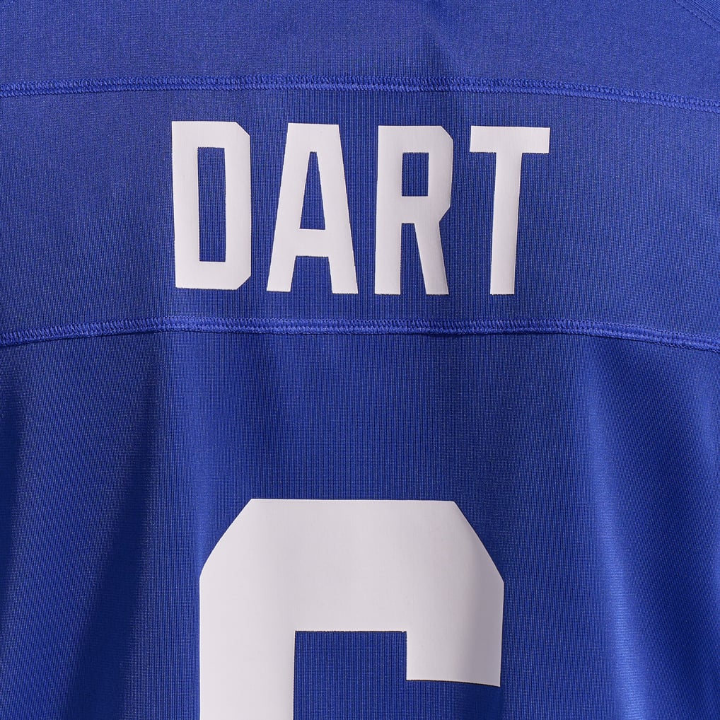 Men's New York Giants Jaxson Dart Royal Team Game Jersey
