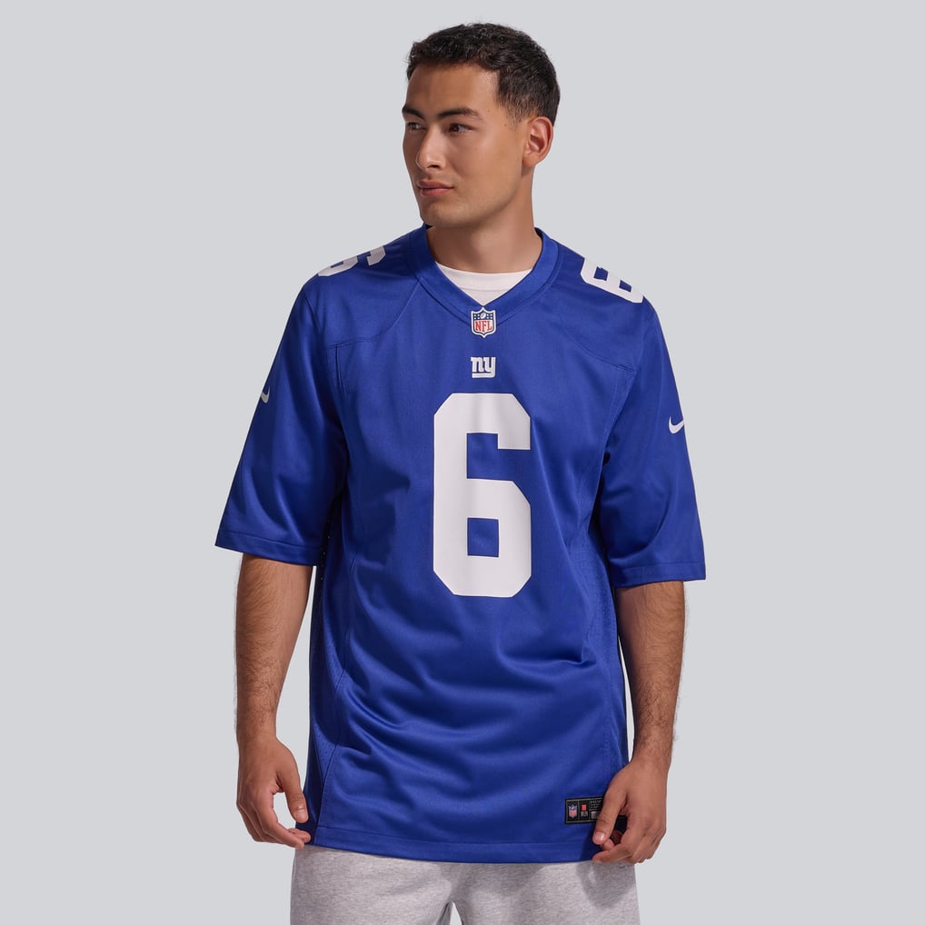 Men's New York Giants Jaxson Dart Royal Team Game Jersey