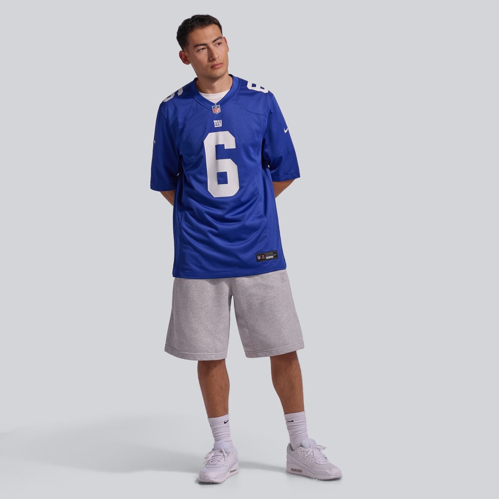 Men's New York Giants Jaxson Dart Royal Team Game Jersey