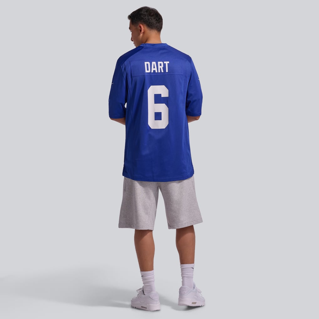 Men's New York Giants Jaxson Dart Royal Team Game Jersey