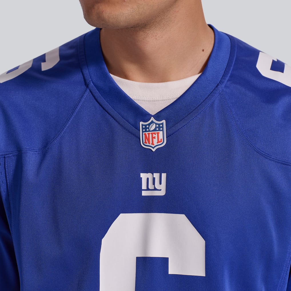 Men's New York Giants Jaxson Dart Royal Team Game Jersey
