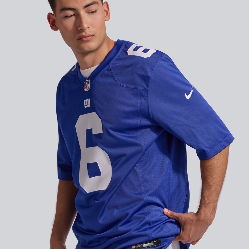 Men's New York Giants Jaxson Dart Royal Team Game Jersey