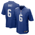 Men's New York Giants Jaxson Dart Royal Team Game Jersey