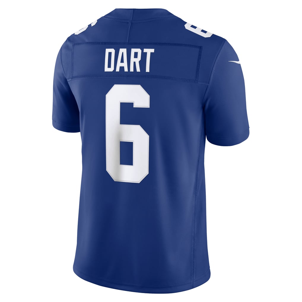 Men's New York Giants Jaxson Dart Royal Team Vapor F.U.S.E. Stitched Limited Jersey