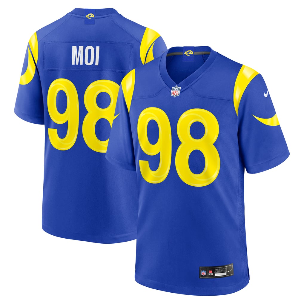 Men's Los Angeles Rams Jaxson Moi Royal Game Jersey