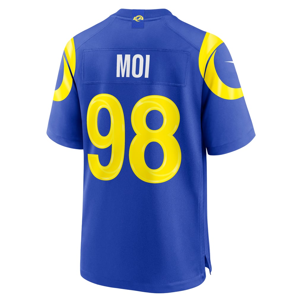 Men's Los Angeles Rams Jaxson Moi Royal Game Jersey
