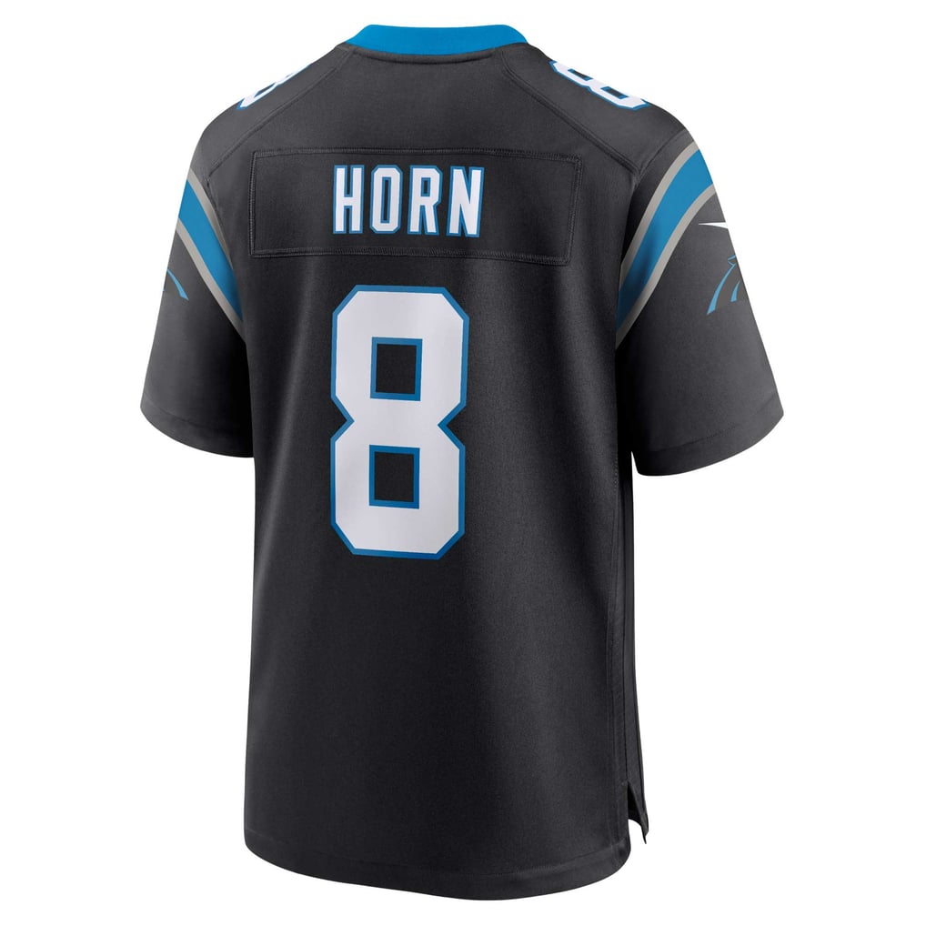 Men's Carolina Panthers Jaycee Horn Black Game Jersey