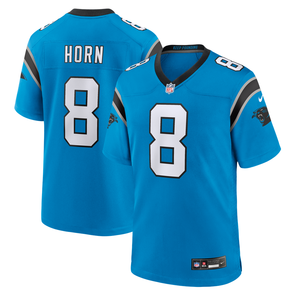 Men's Carolina Panthers Jaycee Horn Blue Alternate Game Jersey