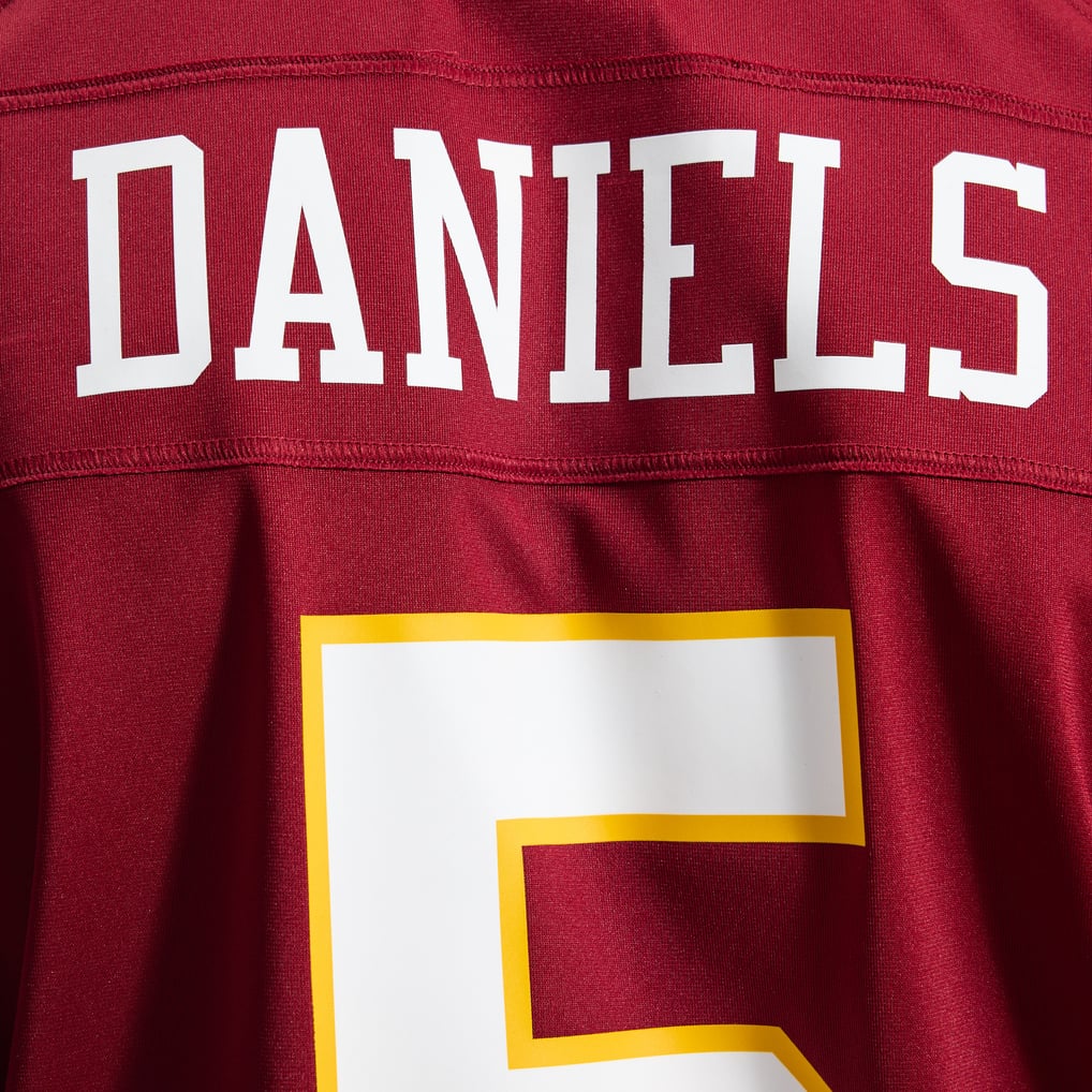 Men's Washington Commanders Jayden Daniels Burgundy Game Jersey