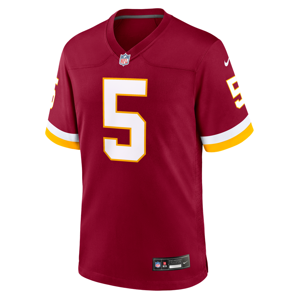 Men's Washington Commanders Jayden Daniels Burgundy Game Jersey