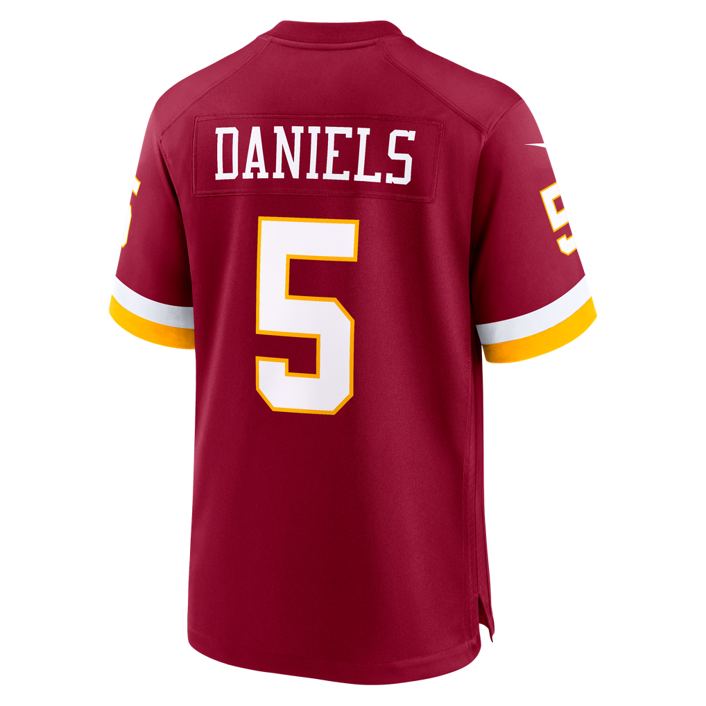 Men's Washington Commanders Jayden Daniels Burgundy Game Jersey