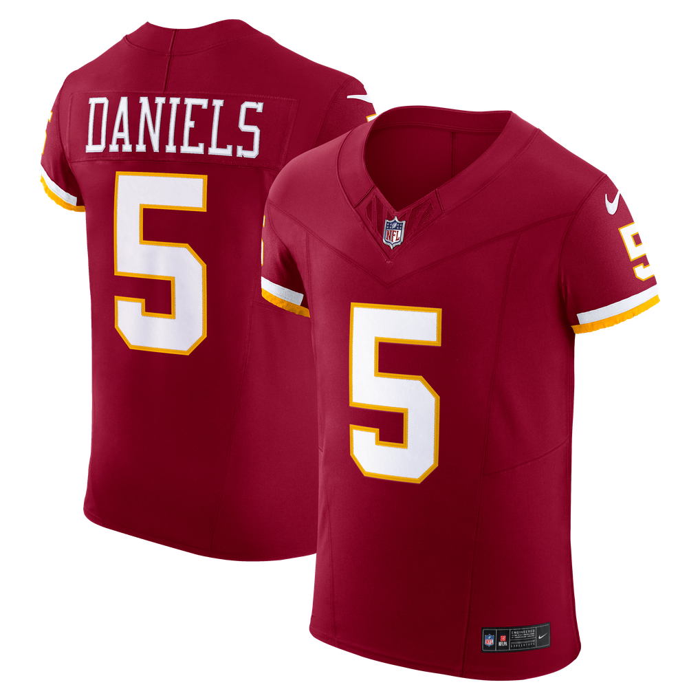 Men's Washington Commanders Jayden Daniels Burgundy Team Vapor F.U.S.E. Elite Jersey